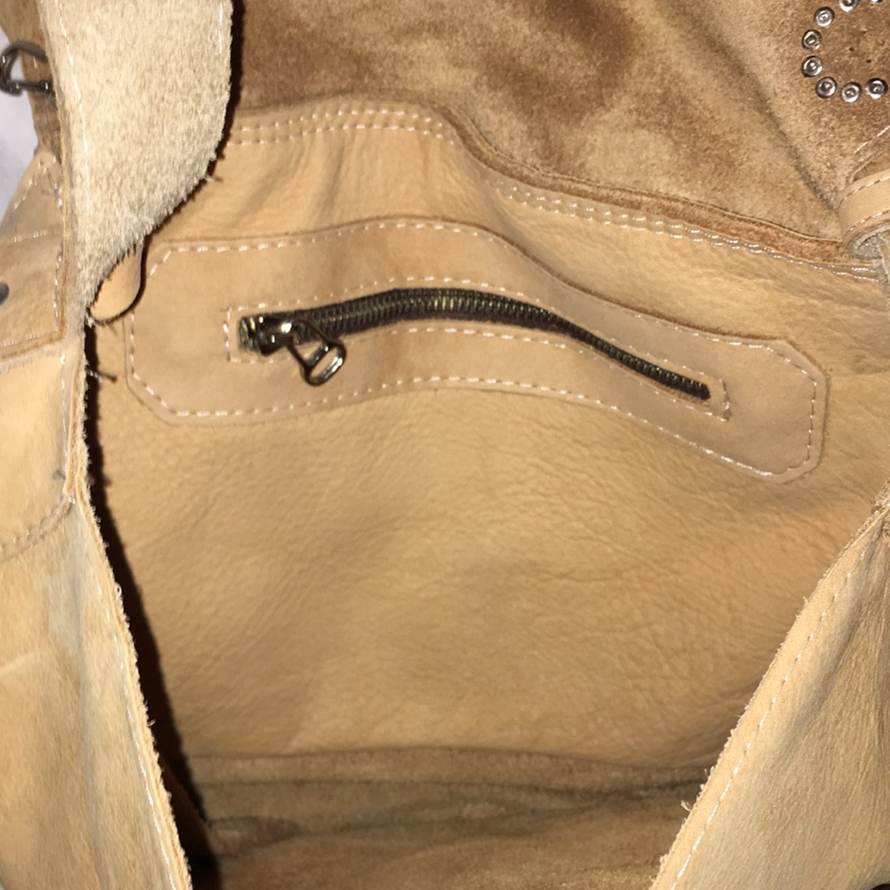 Western style genuine leather cross shoulder bag - Picture 5 of 5